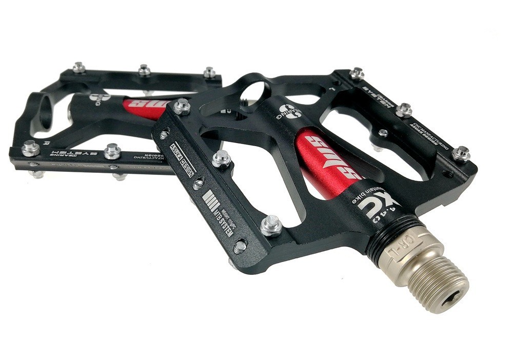 MTB Bicycle Flat Pedals Mountain Bike Non-slip Pedal Aluminum Sealed 3 Bearing