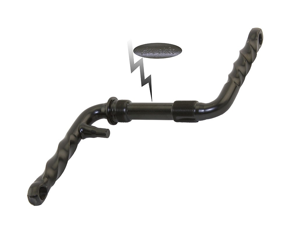 Vintage Lowrirder 1 One Piece Twisted Crank Arm Cruiser Bike 4.5 Inch Black