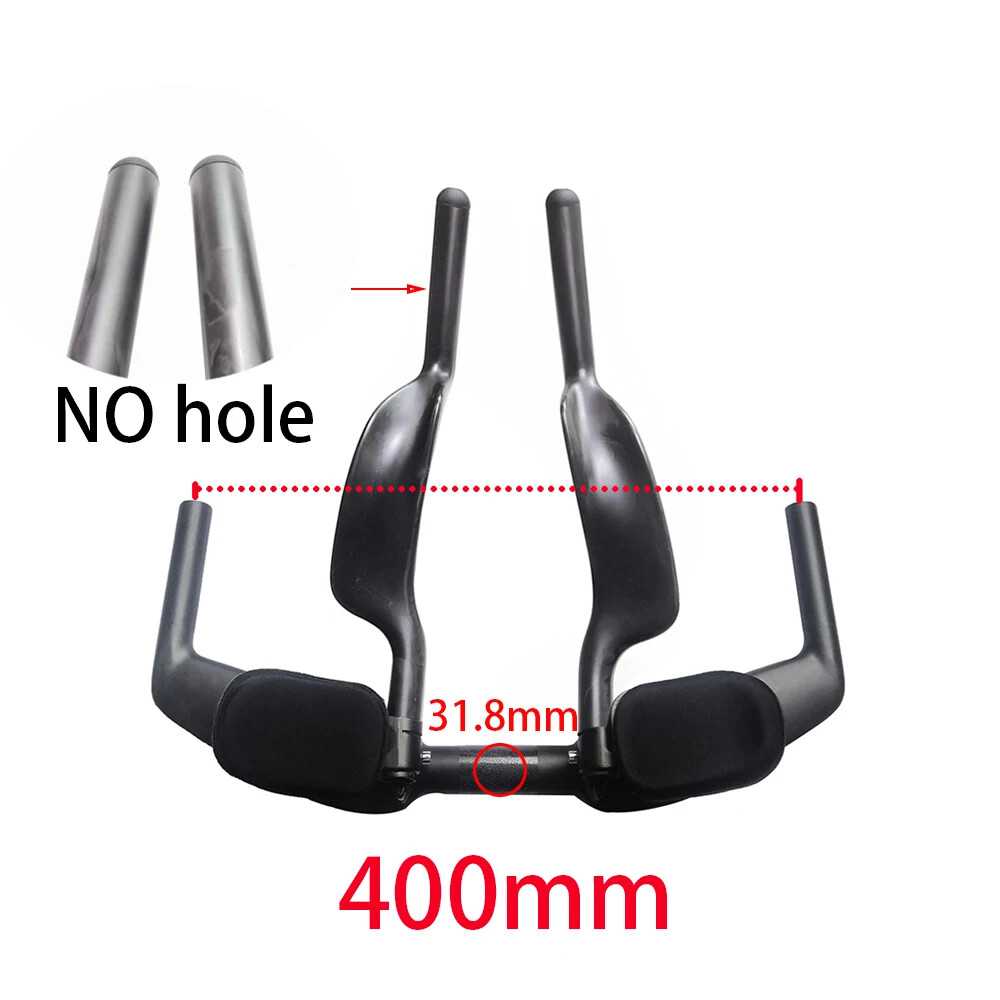 Carbon Fiber TT Road Bicycle Handlebars 31.8×400 420 440mm Caliber Triathlon Bar
