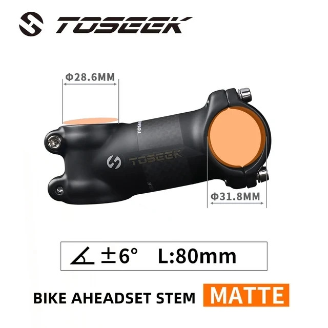 Bicycle Stem 28.6 – 31.8mm Bike Handlebar Stem 6 Degree or 17 Degree 60-120mm