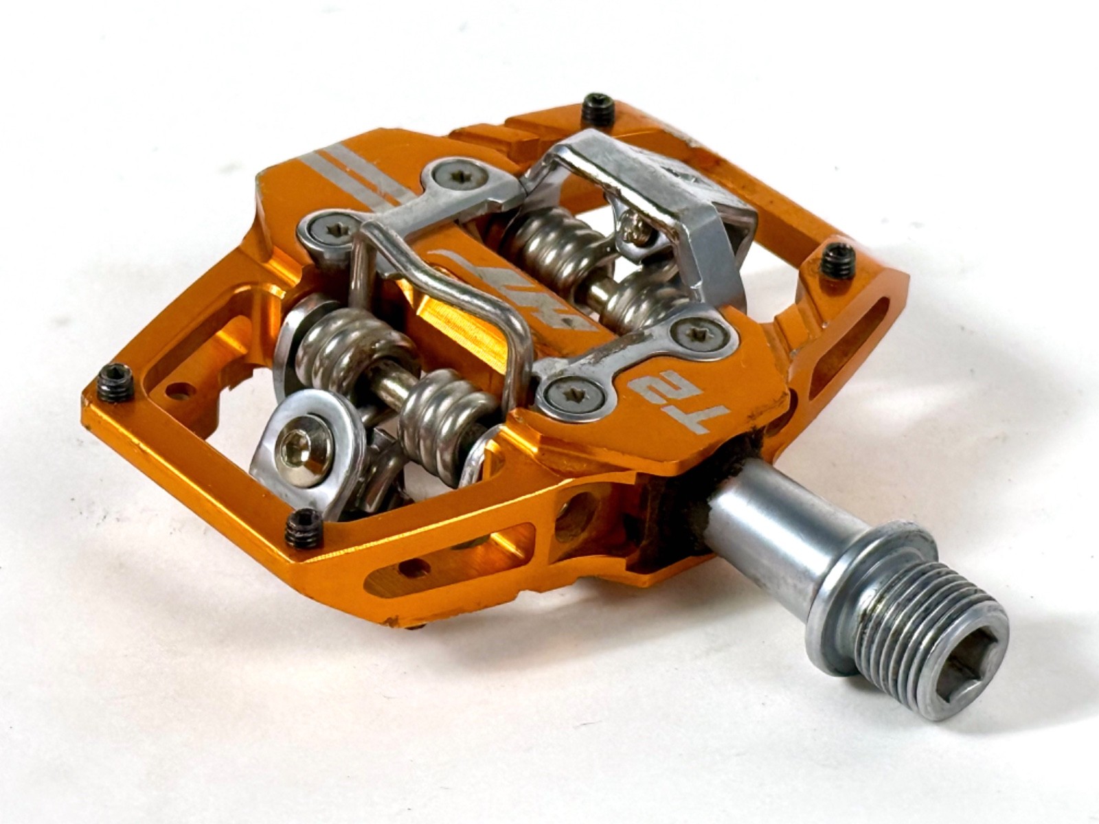 HT Components T2 Enduro Race Mountain Bike CrMo Clipless Pedals + new cleats MTB