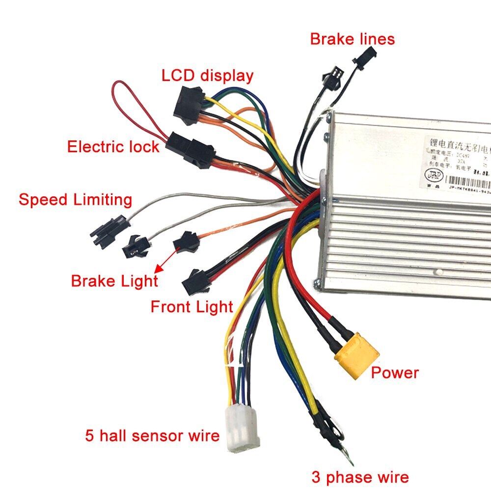 Ebike Controller Bike LCD Display For Electric Bicycle Controller 36V48V52V60V