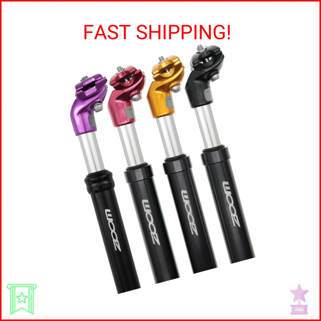 DJC Bike Suspension Seatpost Shock Absorber Damper Post 27.2 30.9 31.6 mm, Light