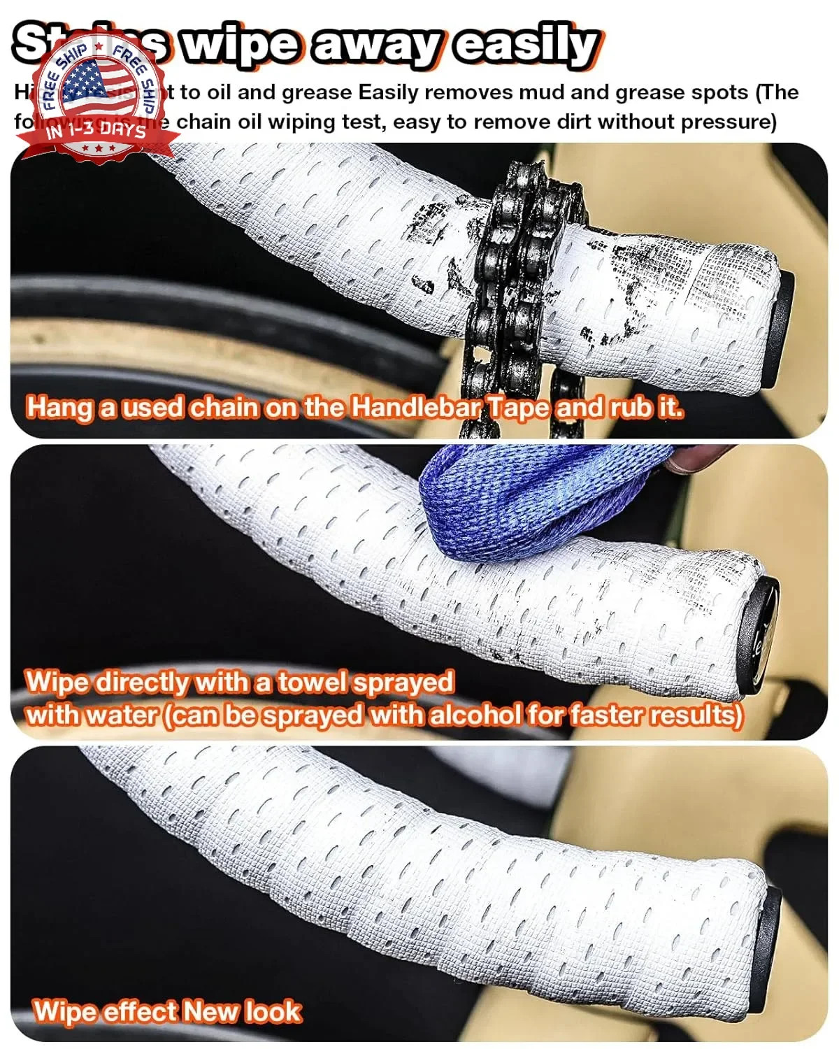 Bike Handlebar Tape for Road Bike, EVA Bicycle Handlebar Tape with Silicone Surf