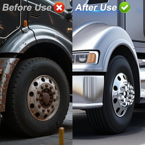 Front Axle Cover Kits Chrome ABS Plastic with 33mm Thread-on Flange Nut Covers
