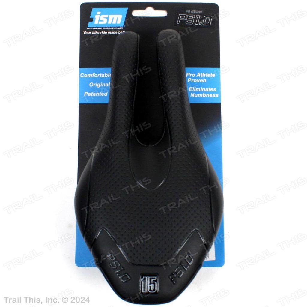 ISM PS 1.0 15 Split-Nose Road Bike Saddle Hybrid Triathlon Road TT 120mm Black