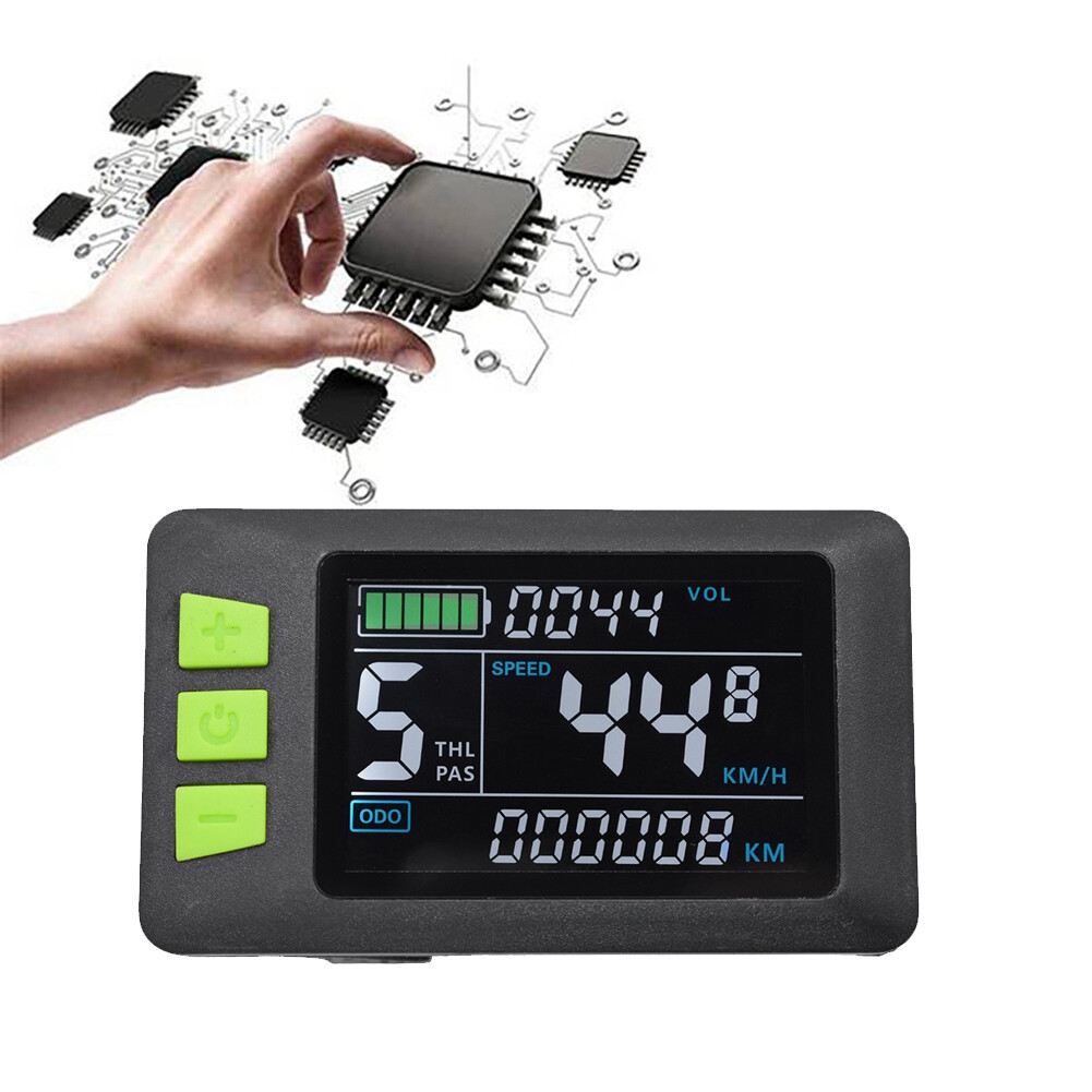 P3C LCD Display Dashboard Screen 24V 36V 48V 60V Electric Bike Meter for1005