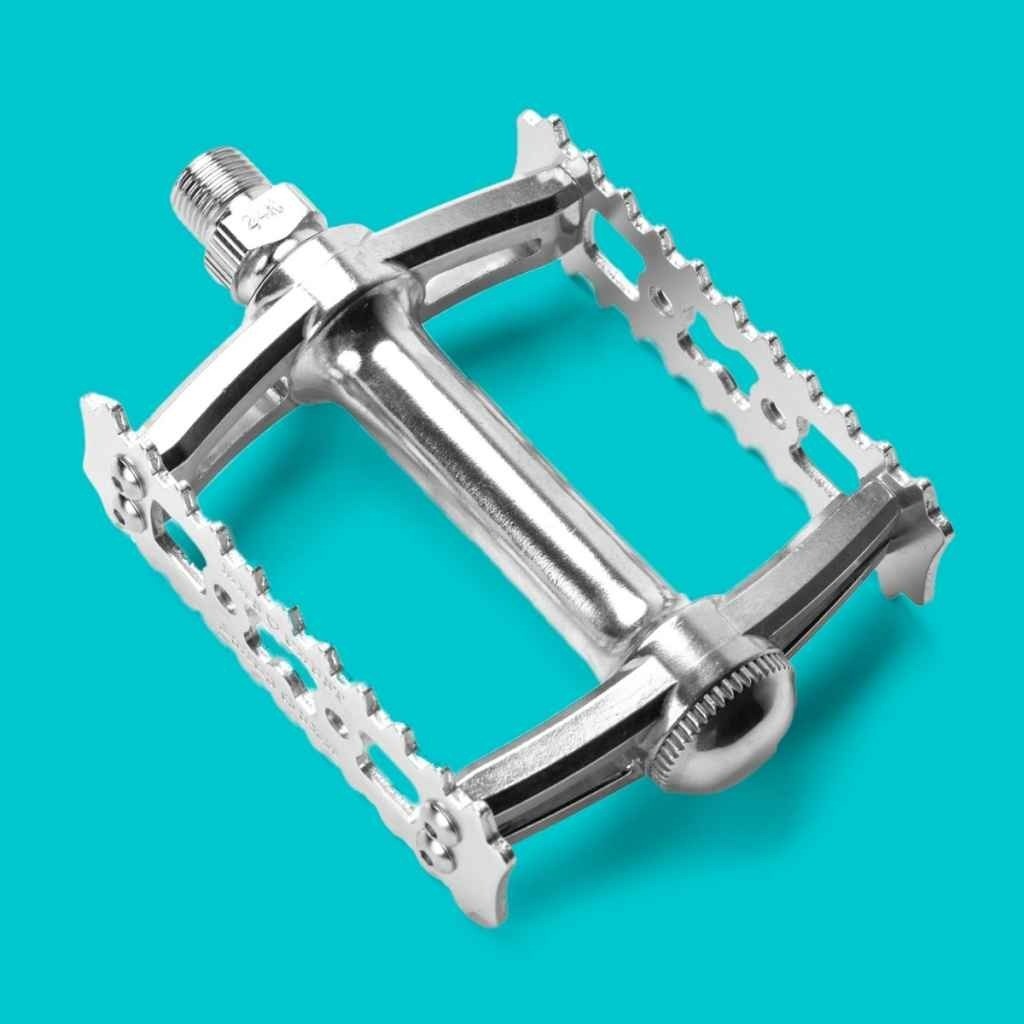 MKS×CRUST super gordito pedal (silver) Bicycle Parts 95×85mm JAPAN