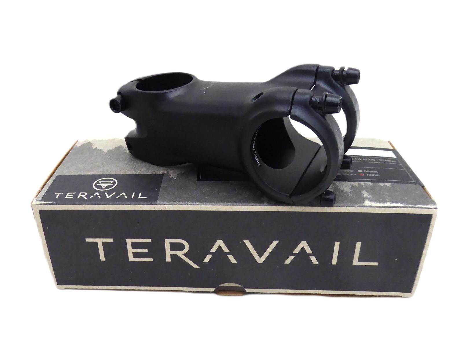 Teravail Lytho 35 Stem – 70mm, 35mm Clamp, +/-0, 1-1/8″, Black –