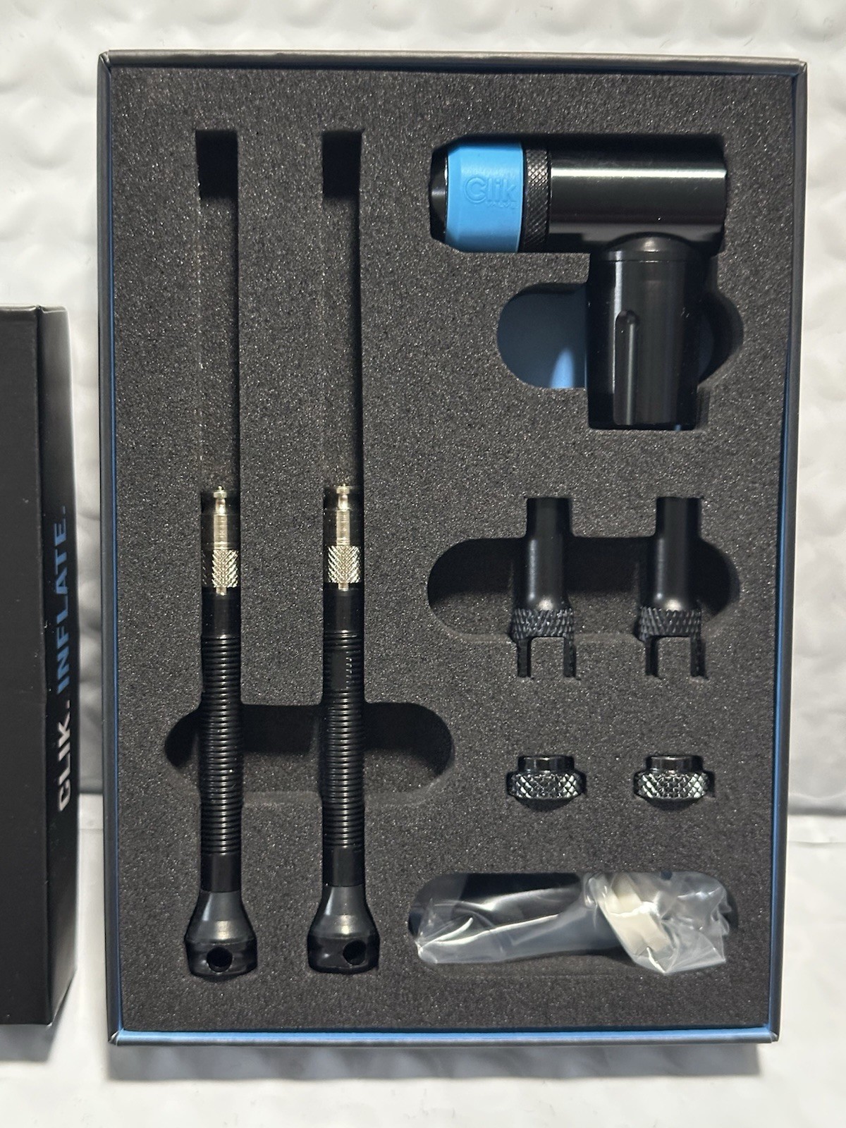 Clik Valve TUBELESS VALVE & PUMP HEAD KIT PREMIUM Edition 50mm Valve Long