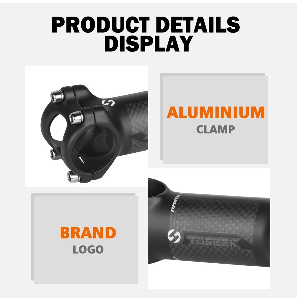 Bicycle Stem 28.6 – 31.8mm Bike Handlebar Stem 6 Degree or 17 Degree 60-120mm