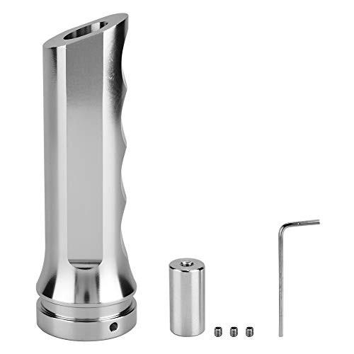 Handbrake Cover, Universal Auto Car Aluminum HandBrake Cover Handle Silver