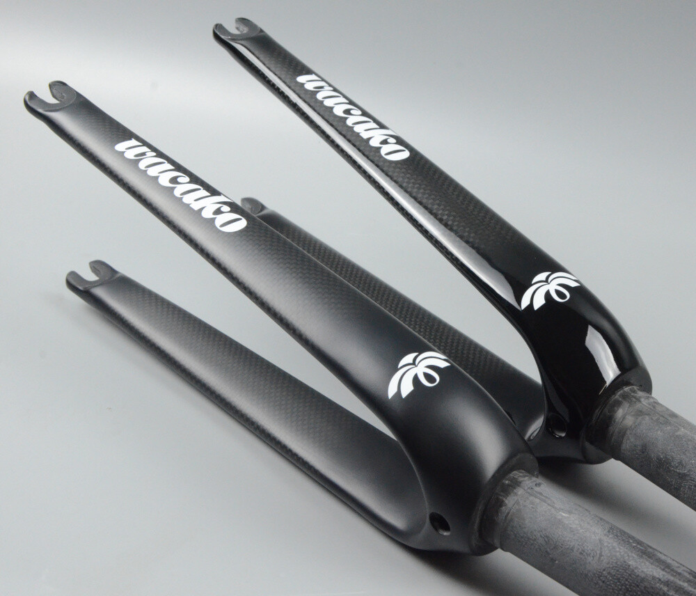 Carbon Fiber Hard Forks 14/16/18/20/22 In Rigid Fork Bmx Bike Fork 1-1/8 In