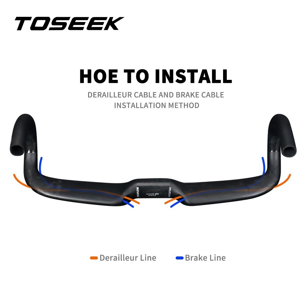 Full Carbon Fiber Handlebar Road Bicycle Integrated Handlebar Bicycle Drop Bar