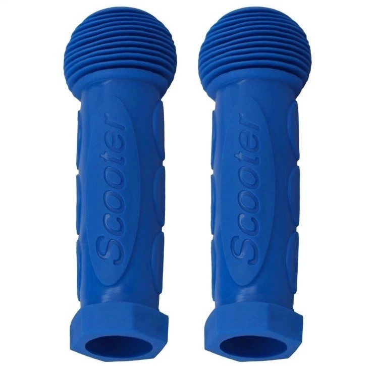 Kids Scooter Handlebar Grips 1 Pair for 2/3/4 Wheel Scooters, Bikes, Carts(blue)