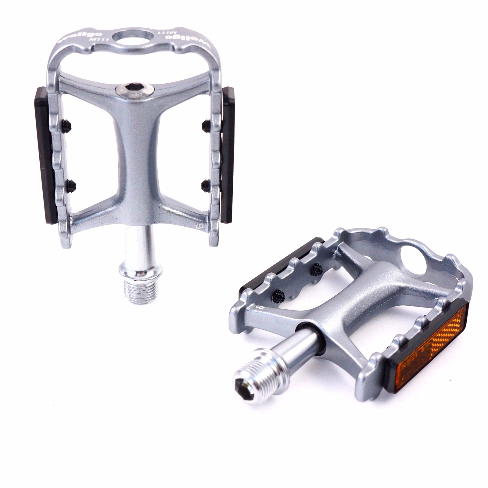 Wellgo M111 9/16″ Alu Ultralight Sealed Bearing Bike Pedal Red -Black-Grey-Gold