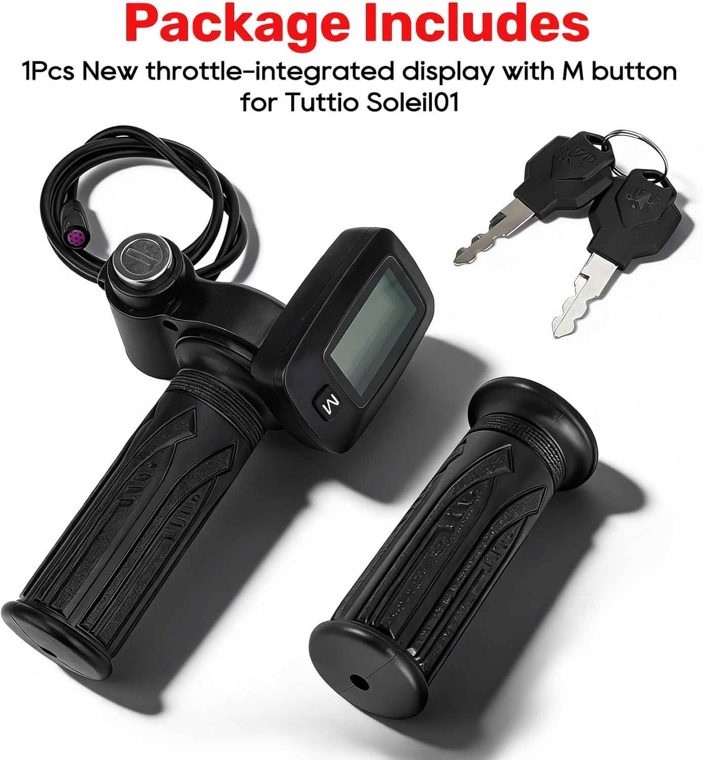 Modern Throttle with LCD Display for Tuttio Soleil01 – Enhanced Safety & Control