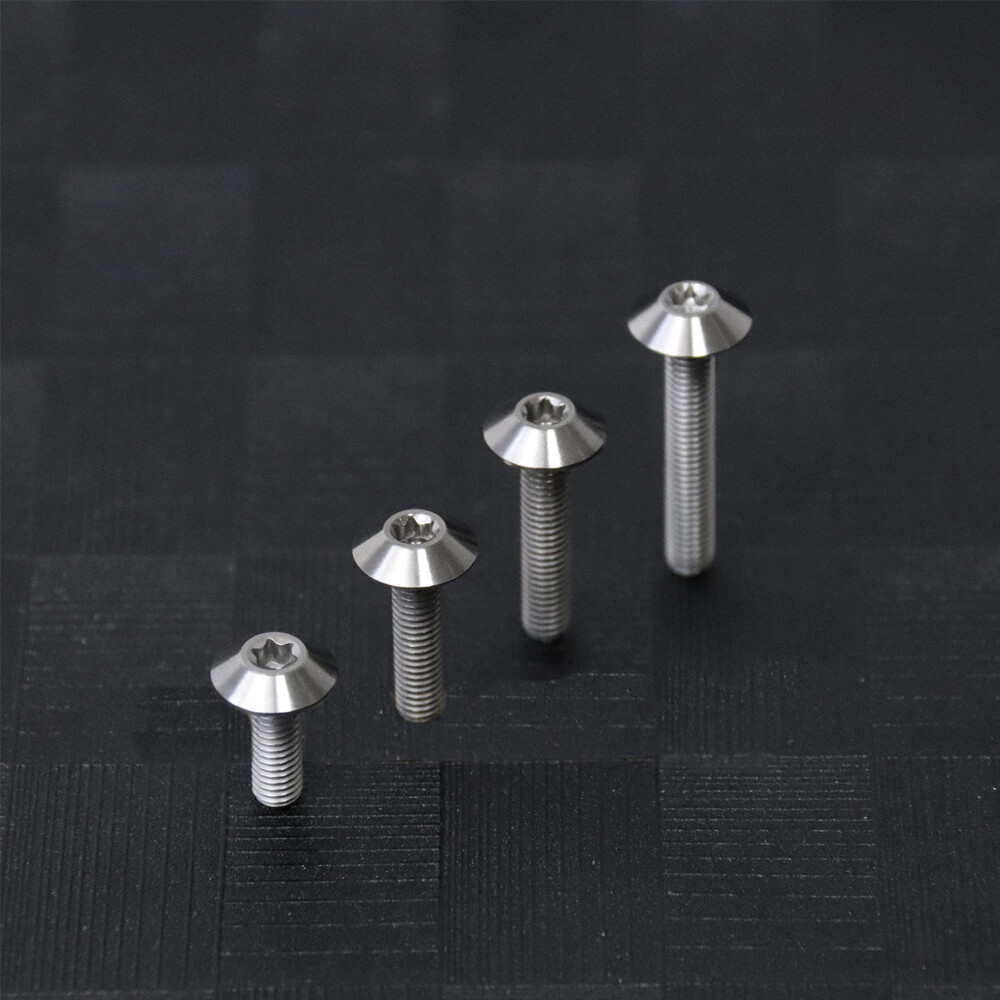 TC4 Titanium Screws Trox Umbrella Head Ti Bolts M5x15 20 25 30mm – 5 Color