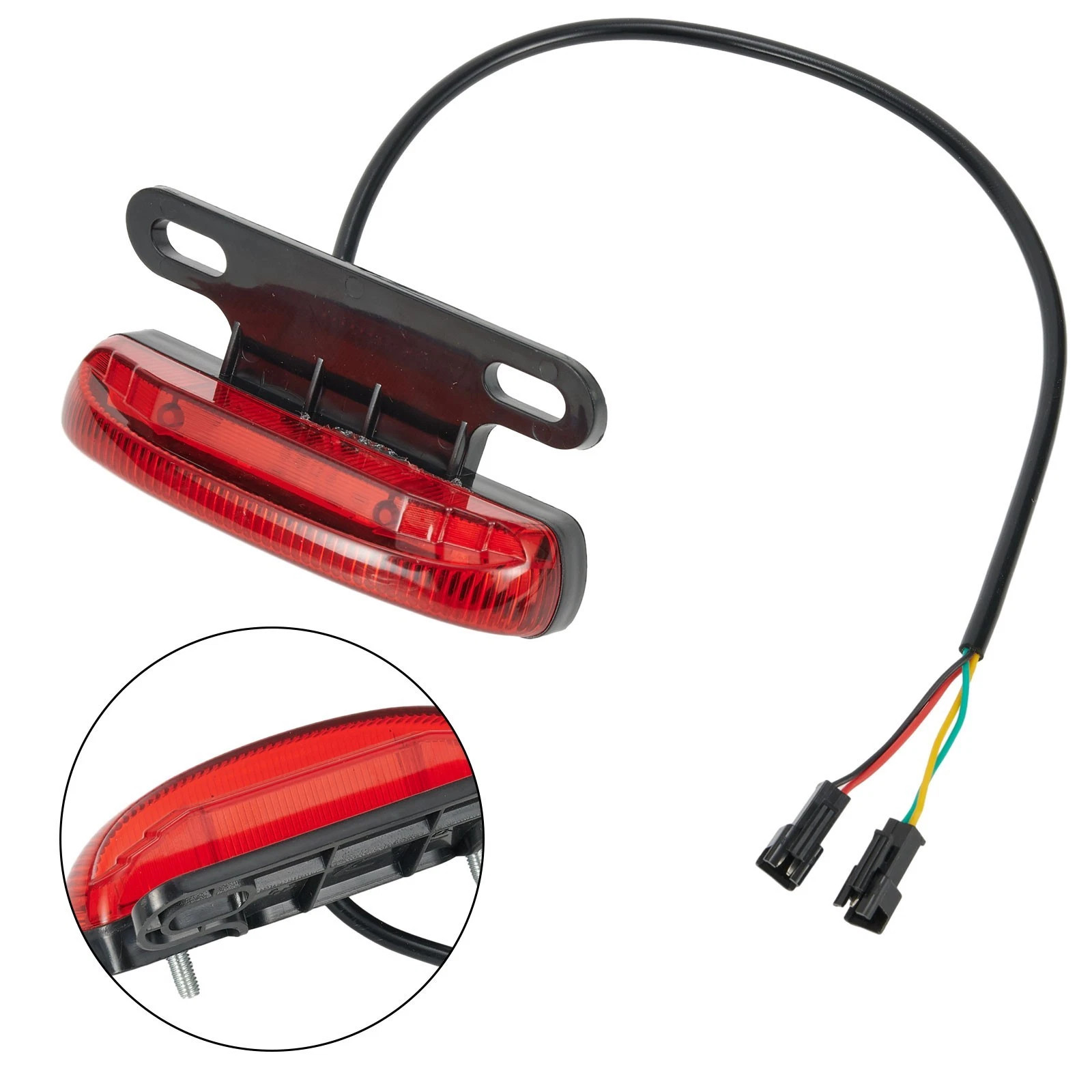 36-48V Ebike Rear Brake Light Tail Light Safe Warn Lamp For Electric Bicycle New