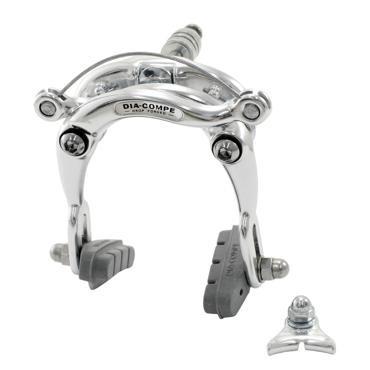 DIA-COMPE DC750 Center Pull Caliper Brake Set (Front+Rear) , Silver