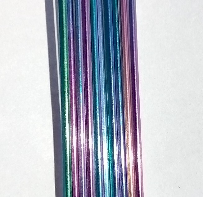 14g J-bend Custom Stainless spoke Pillar P14 RAINBOW – OILSLICK
