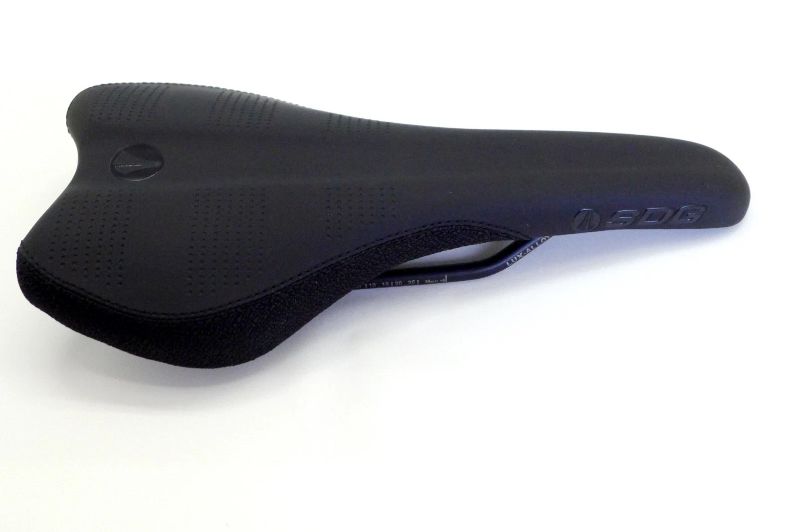 SDG Radar Saddle – Lux-Alloy Rail – Black/Black