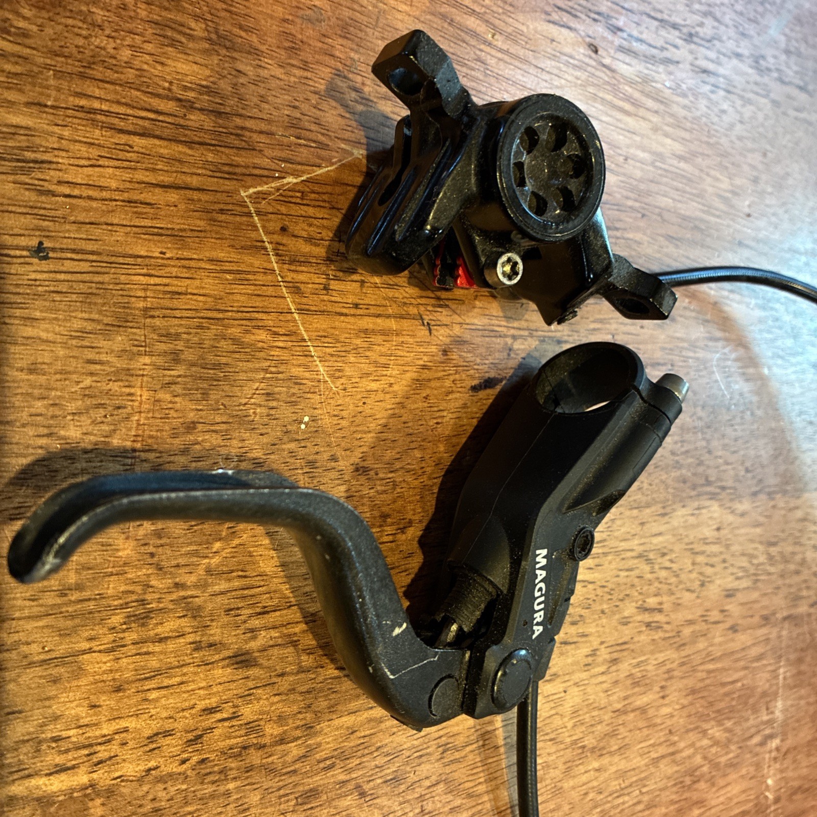 Magura MT2 Post Mount Hydraulic Disc Brake Caliper Front With Repaired Lever