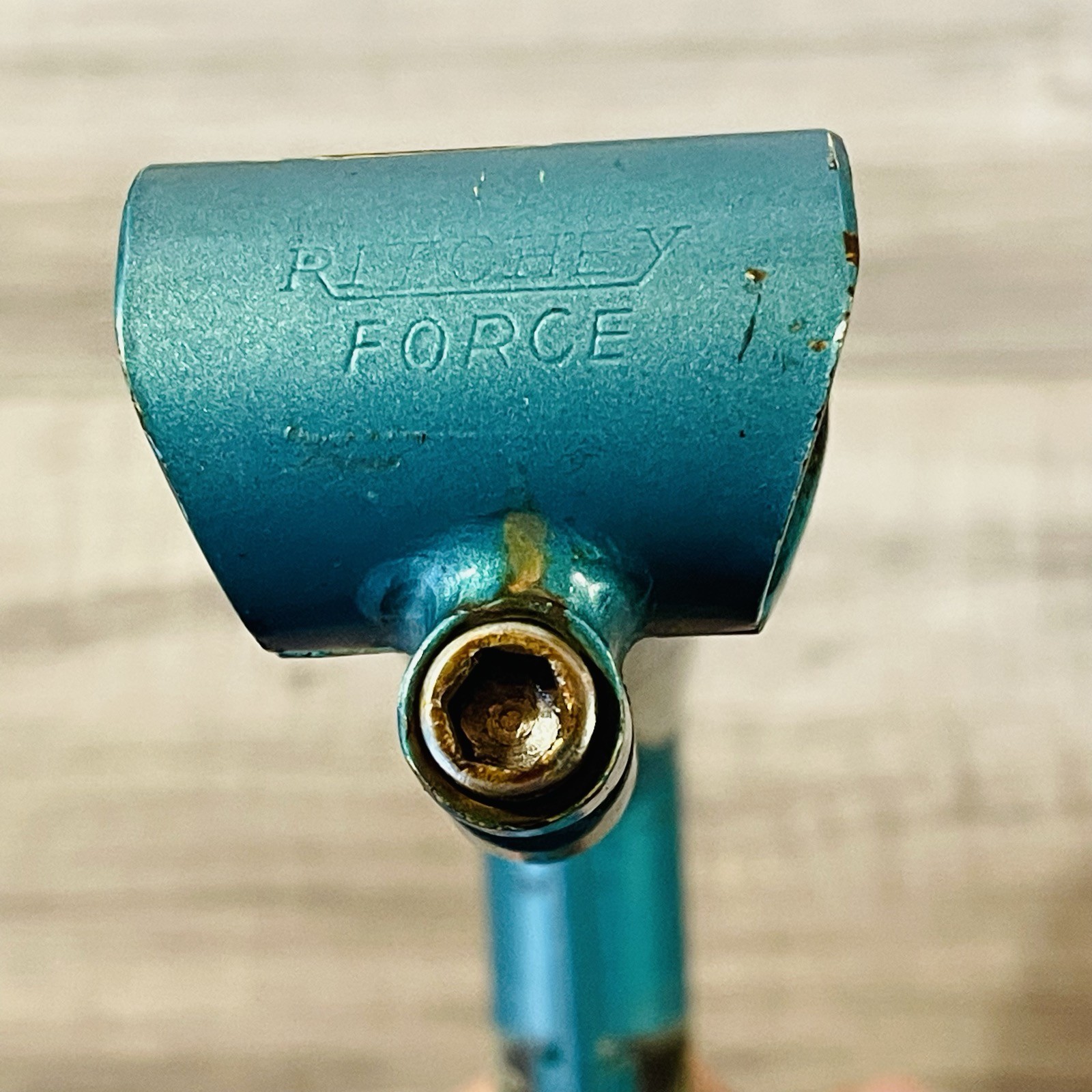 1989 Ritchey Force Quill MTB Stem 125 15 Degree 25.4 Cable Guide Hanger Teal