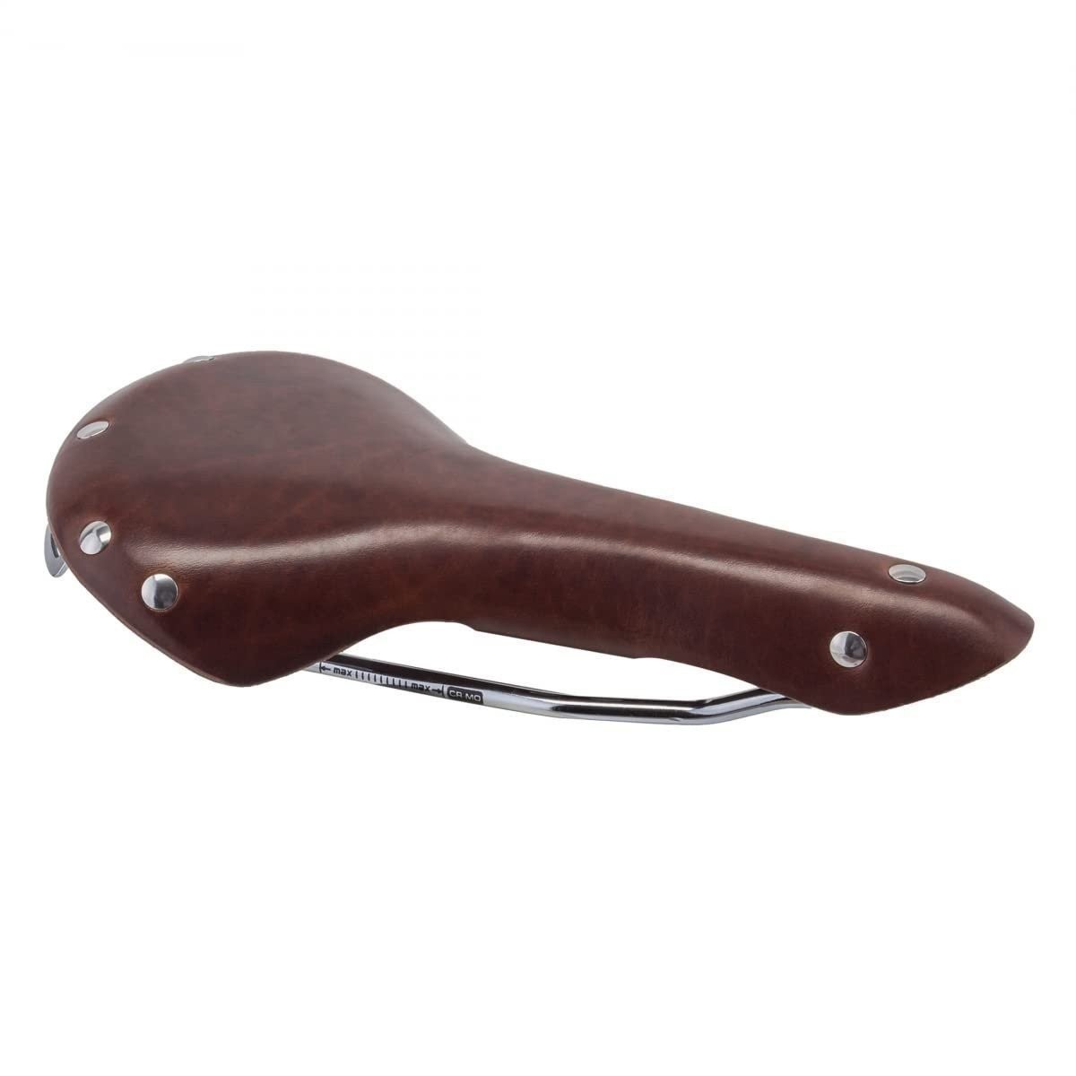 Origin8 Classic Leather Saddle, 280x155mm, Brown