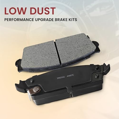 Rear Ceramic Brake Pads Set for 2007-2014 Cadillac Escalade, Chevy 1H 2166