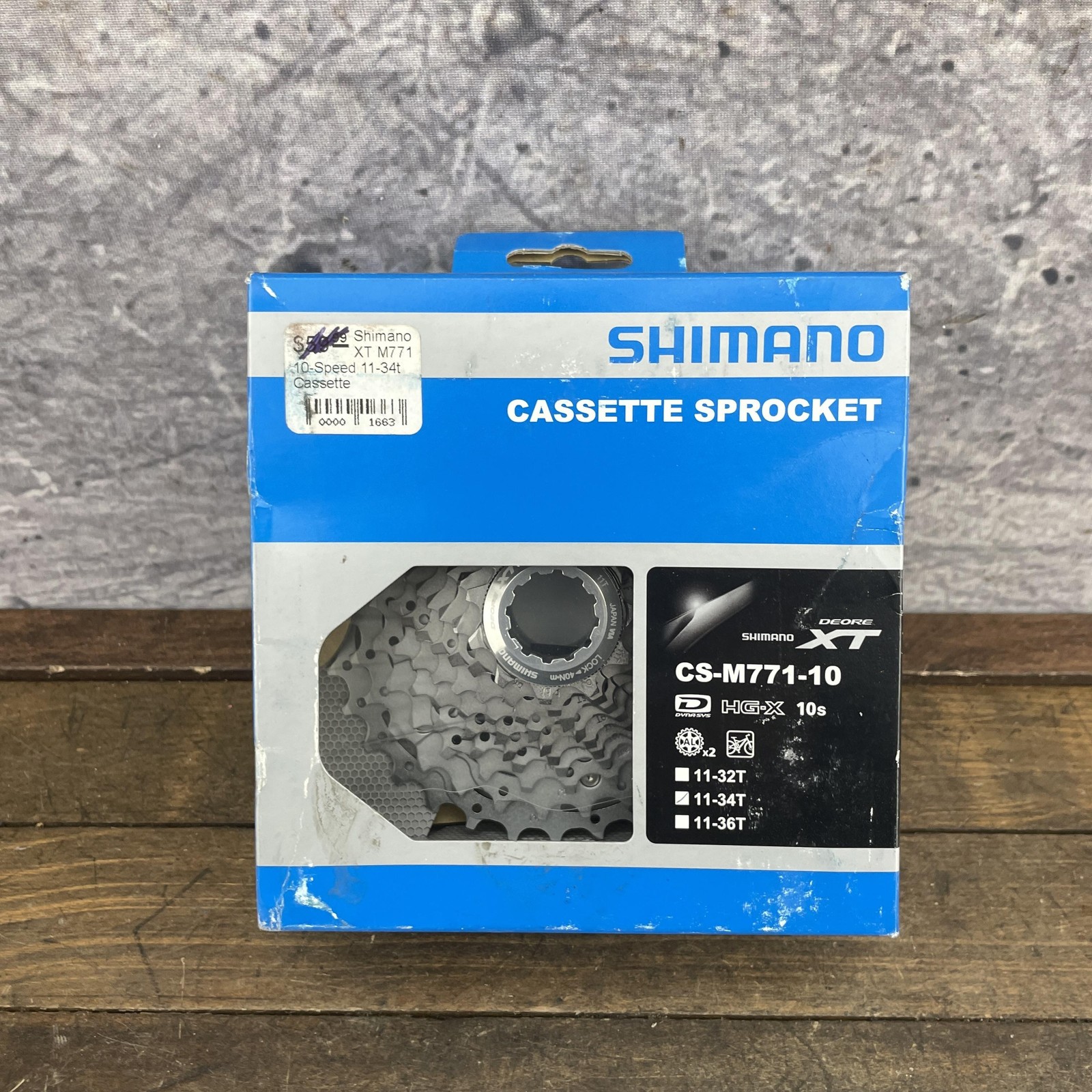 Shimano Deore XT CS-M771-10 Cassette 10-Speed 11-34T HG-X Dyna-Sys Japan MTB