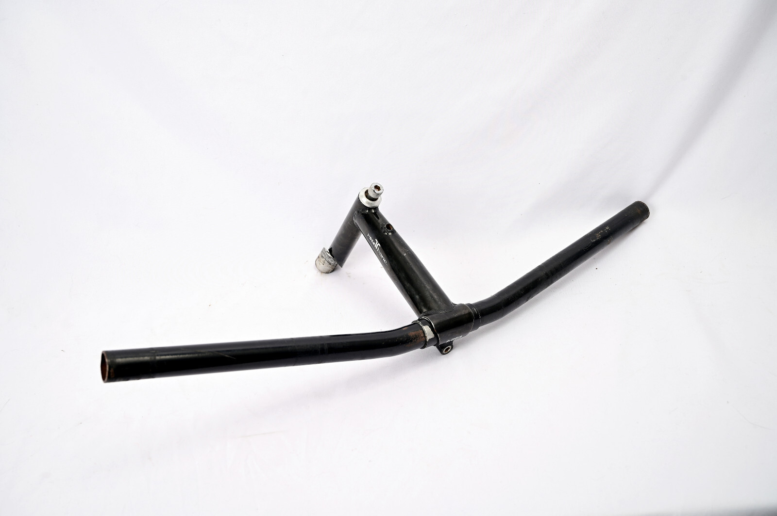 Vintage Tioga T Bone Handlebar Black Flat Bar Steel 25.4 x 570mm w/ 150mm Stem