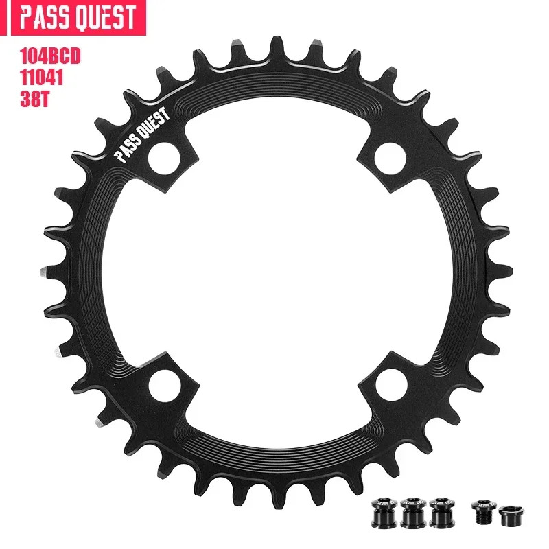 MTB Bicycle Round 104BCD Chainring 32T/34T/36T/38T/40T/42T/44T/46T/48T Plate