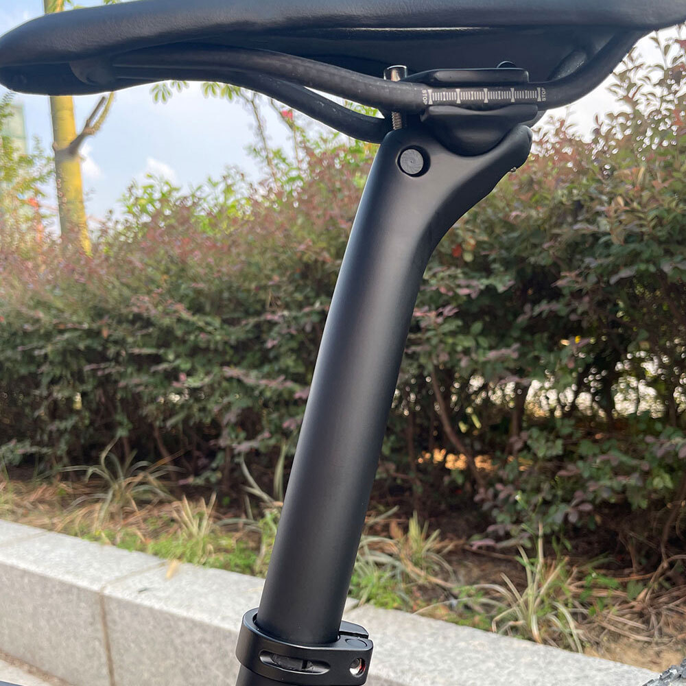 UD Carbon Fiber Bicycle Seatpost Offset Cycling Seat Post 27.2/30.9/31.6mm Matte