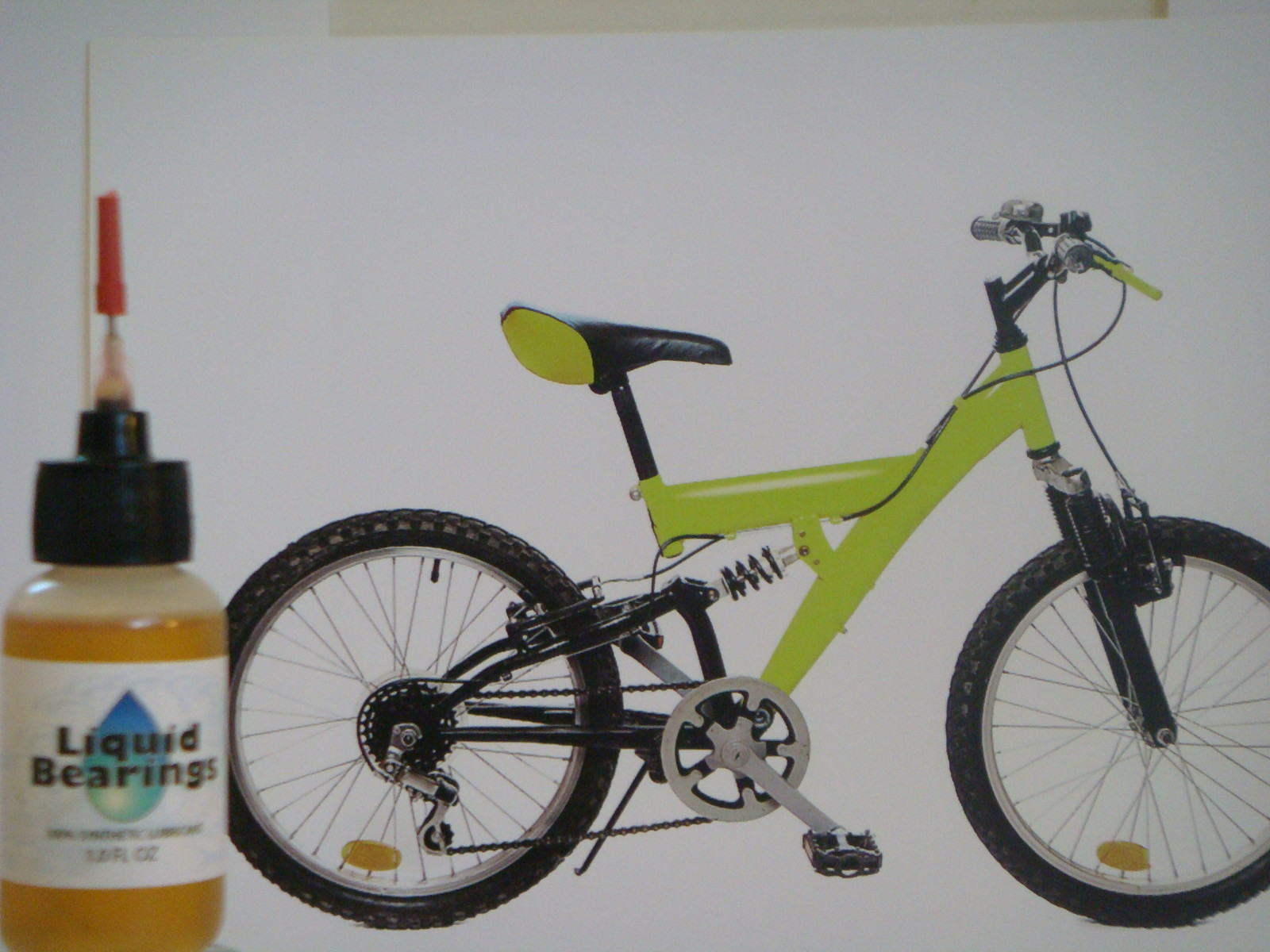 Liquid Bearings 100%-synthetic oil w/XL needle for road bike chains & chain ring