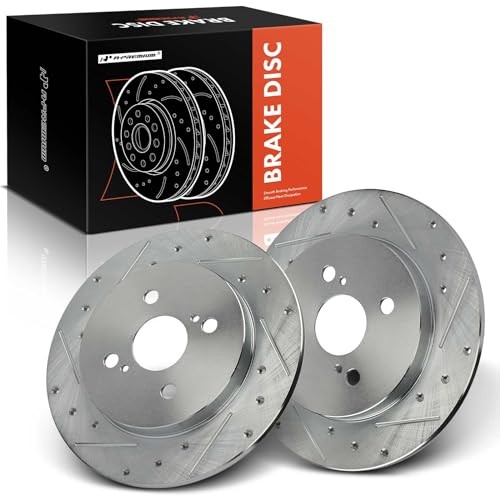 10.19 inch (259mm) Disc Brake Rotors Compatible with Rear Drilled and Slotted