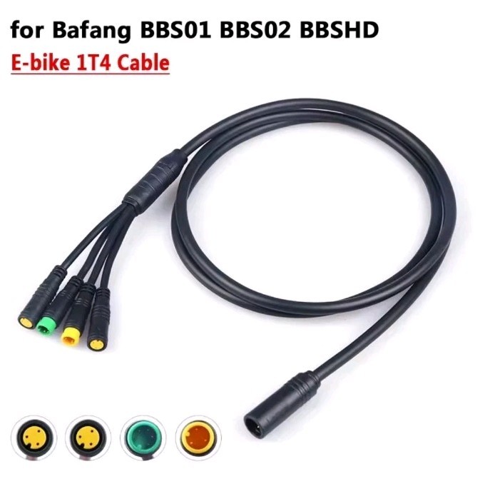 1T4 EB-BUS Cable Wiring Harness for Bafang UART BBS02 BBSHD Cablec137cm