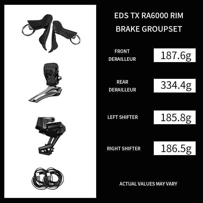 WheelTop EDS TX Road Bike CARBON FIBER Rim Brake Electronic Groupset