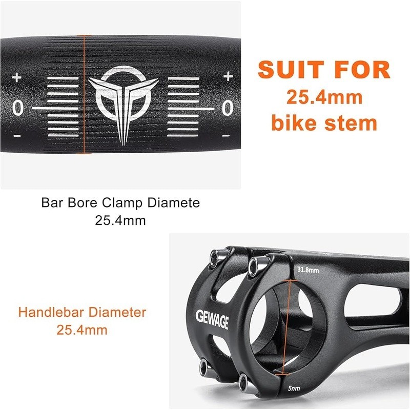 Modern Aluminum Mountain Bike Handlebars 620mm Wide Ergonomic Durable Design New