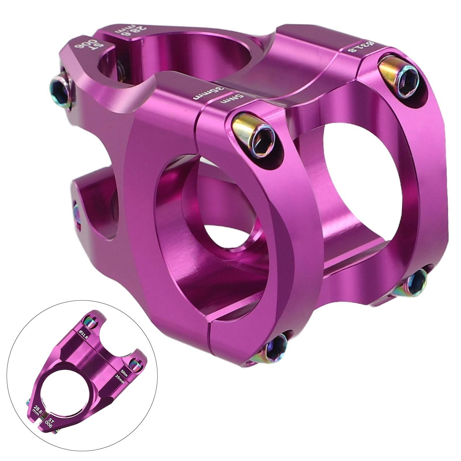 Mirror Polished DH AMEnduro CNC Bicycle Stem for Mountain Bikes 31 8mm