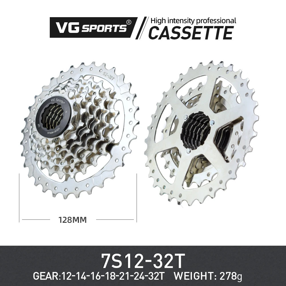7 Speed Bike Cassette Freewheel 12-28T 12-32T Road Bicycle Sprocket