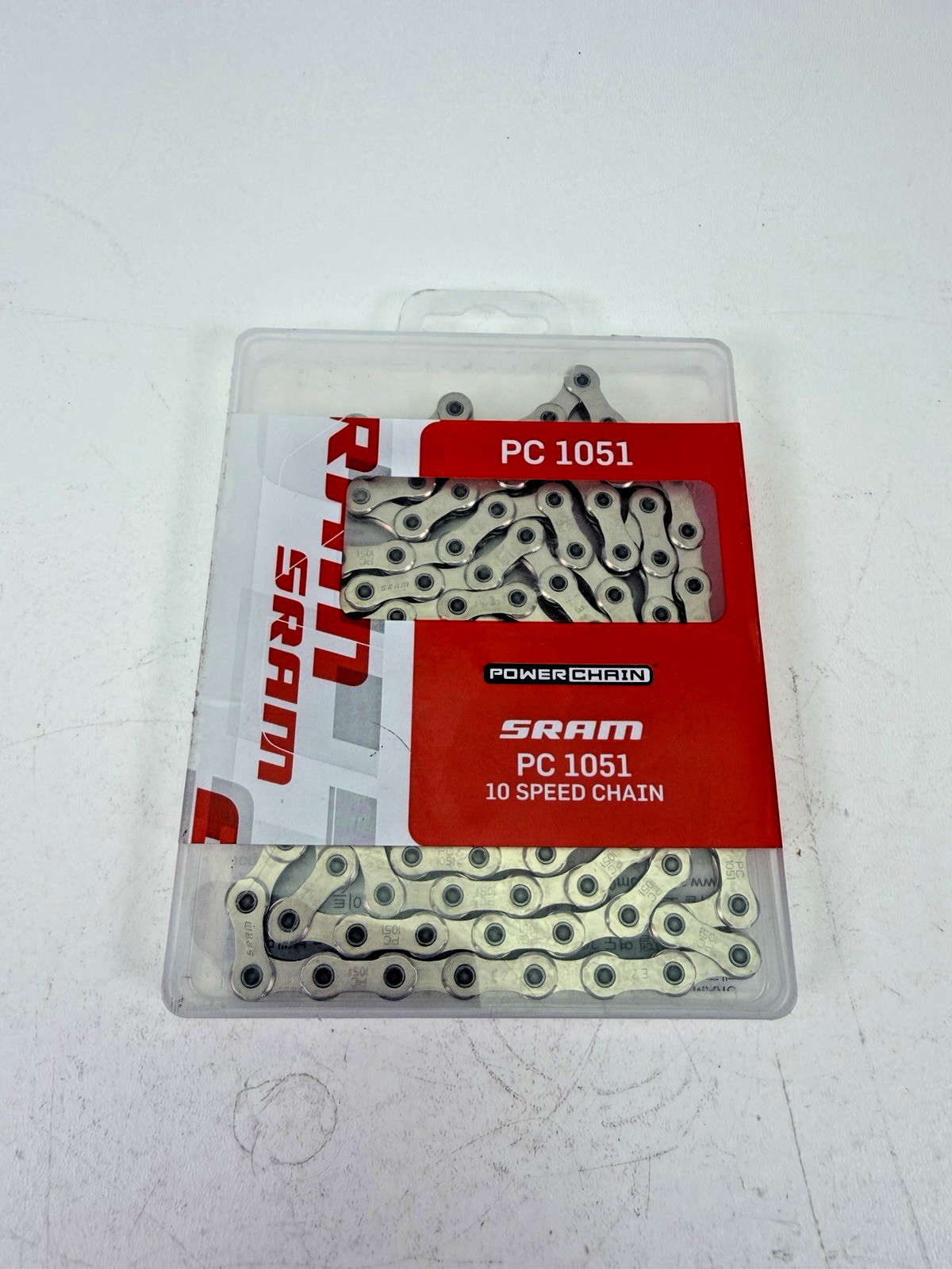 SRAM PC 1051 10-Speed Steel Bike Chain Silver w/ PowerLock Connector