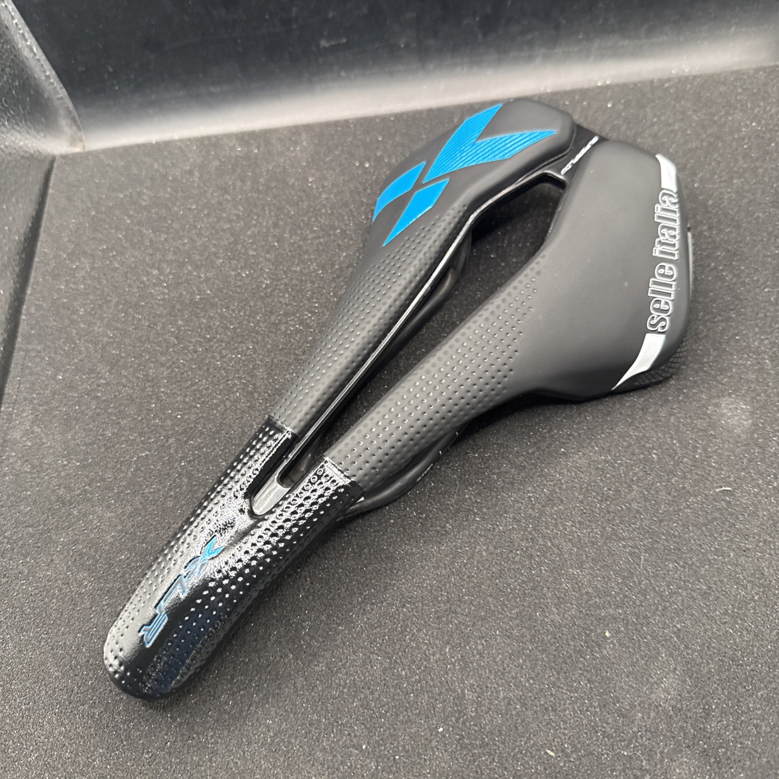 Selle Italia X-lr Superflow Carbon Railed Cycling Saddle Seat Black/blue (9-20)