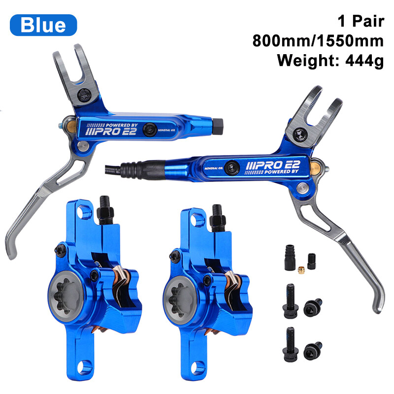 Mountain Bike Hydraulic Disc Brake Lever Set 2-Piston 800/1550mm Front/Rear/Set