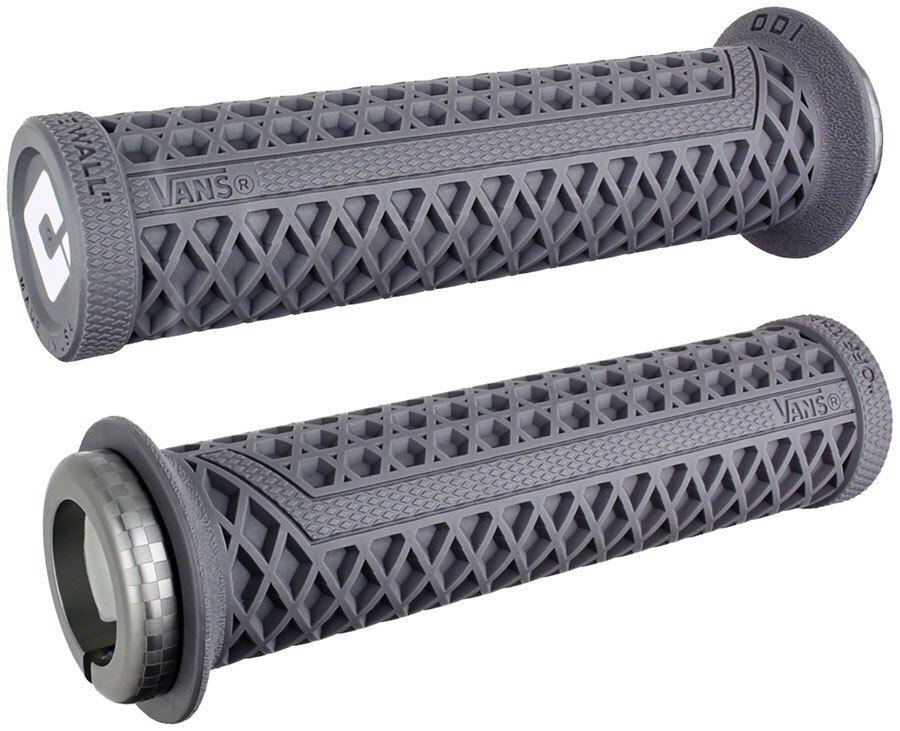 ODI Vans V2.1 Grips – White/Graphite/Gray, Lock-On