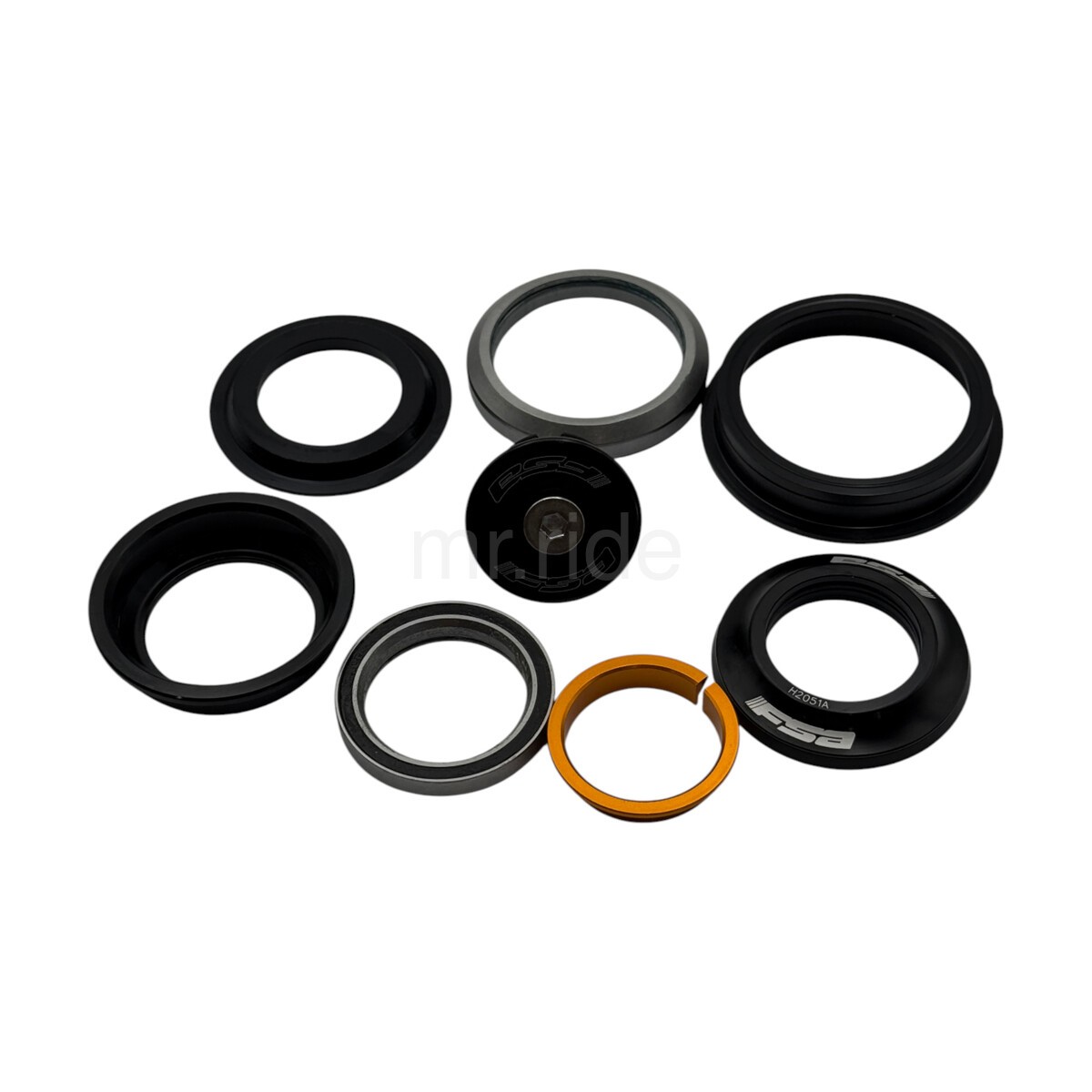 FSA Orbit 1.5 ZS Tapered Bike Headset 1-1/8″ 50mm/62mm OD Black,Cover 5.3mm