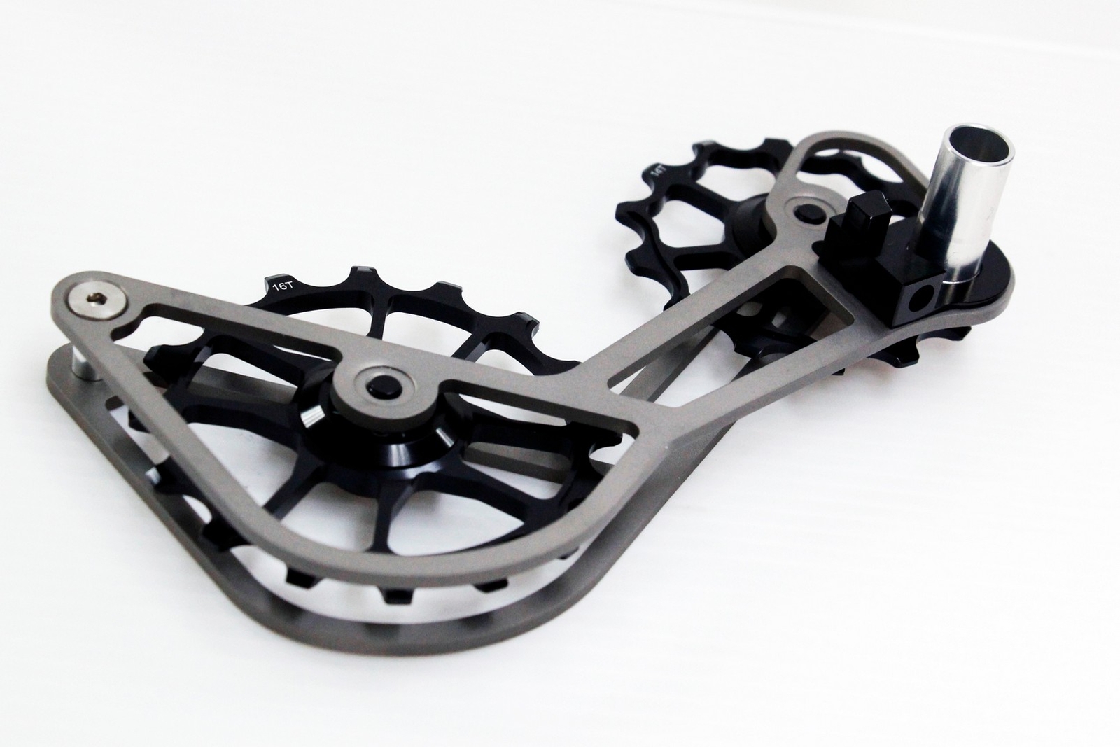Swishti Road Bike Oversized Pulley Titanium Cage For Campy Campagnolo Black