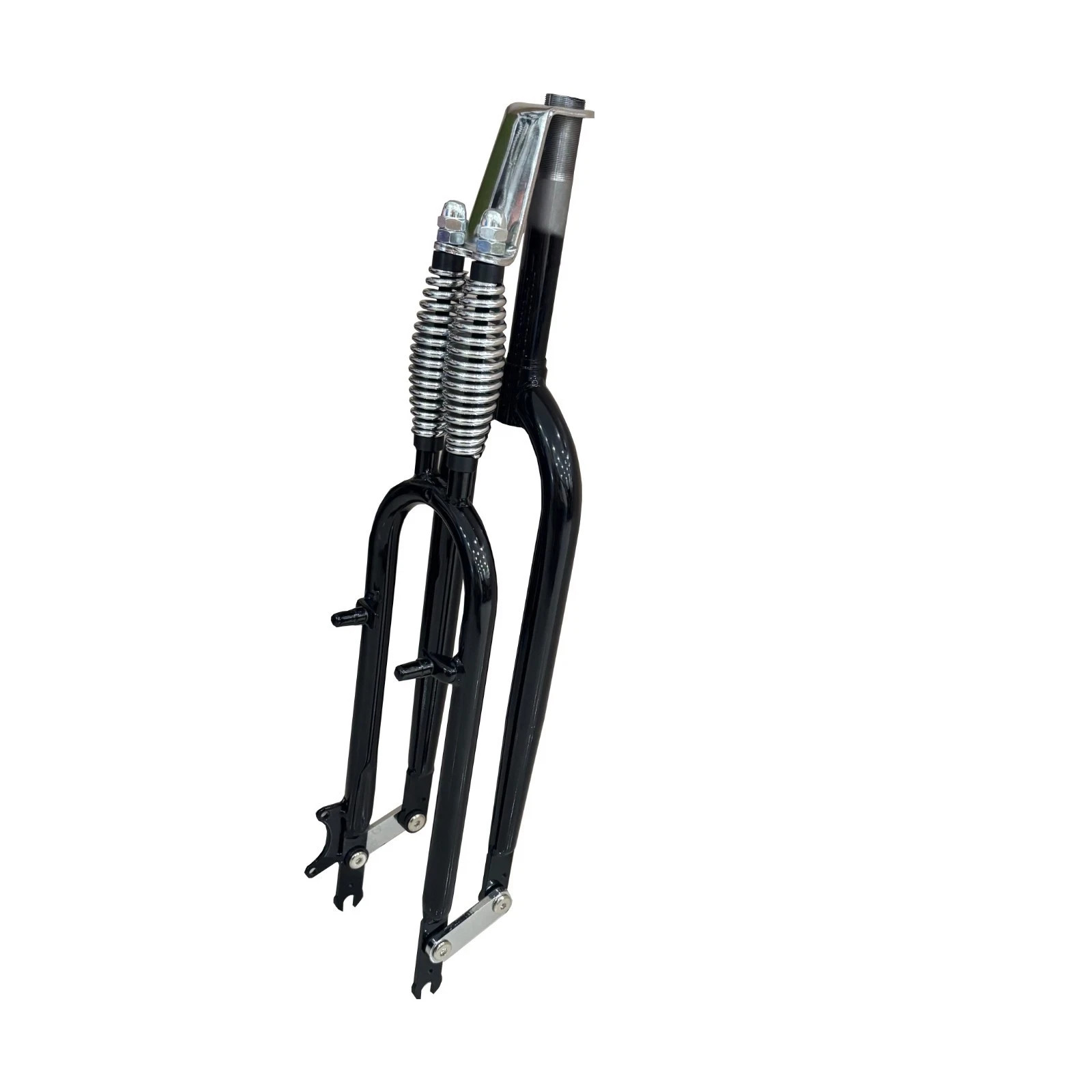 JZsports 1″ Threaded 26″ Dual Springer Bicycke Fork – Cruiser Chopper Bicycle