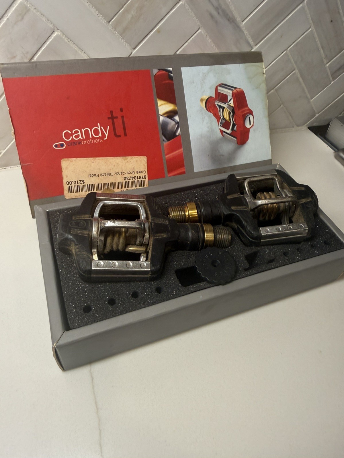 Crank Brothers Candy Ti Titanium Pedals 2000’s MTB XC
