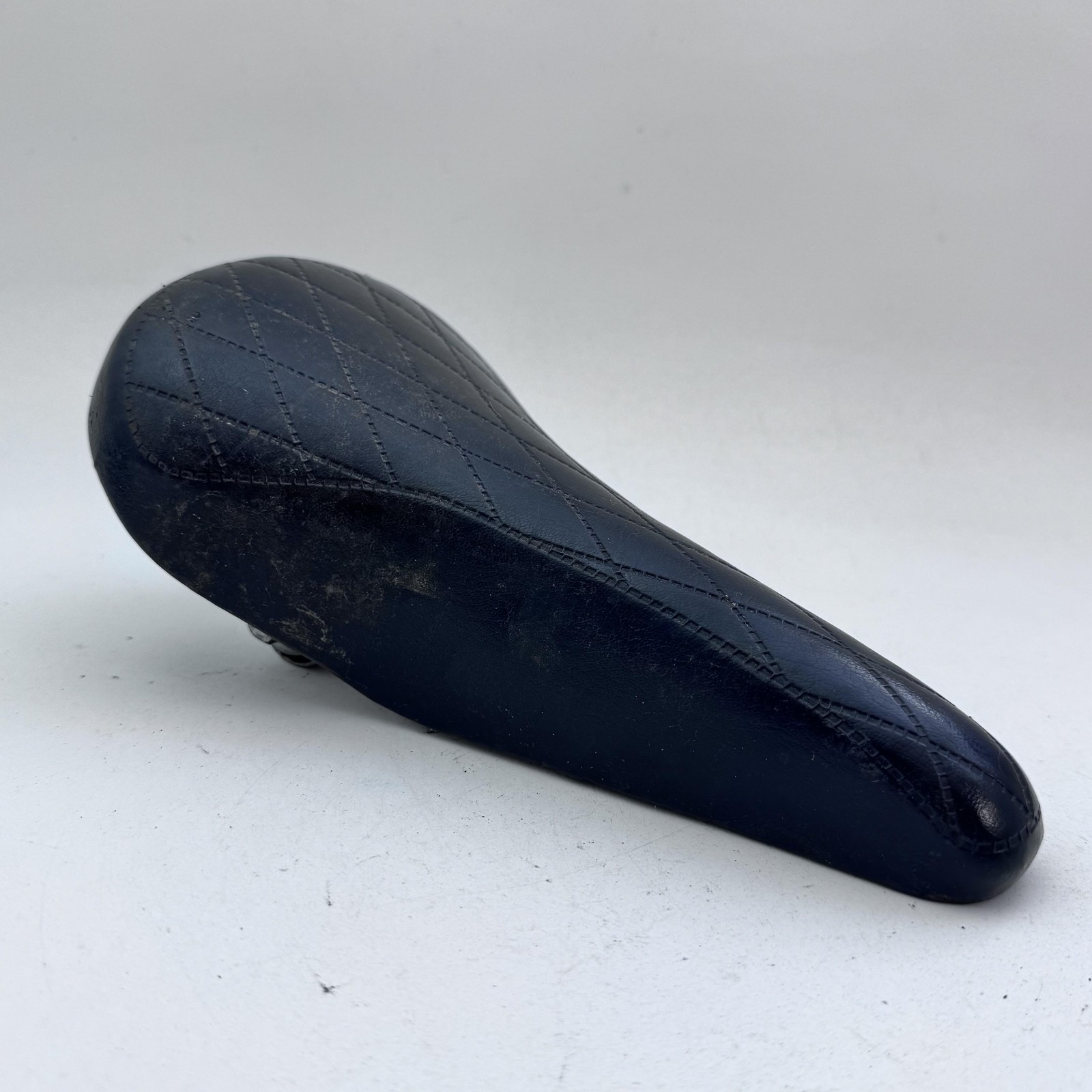 Vintage Kashima KSM Hi-Soft 16 Bicycle Saddle Seat Black Quilted Nylon 6 A70